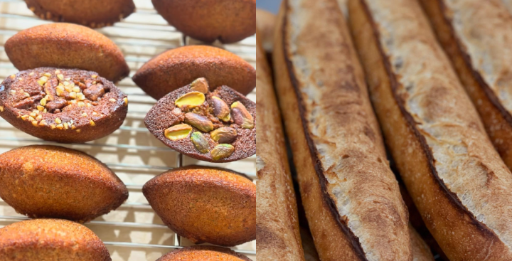 꼼다비뛰드의 대표메뉴인 구움과자 바게트 사진