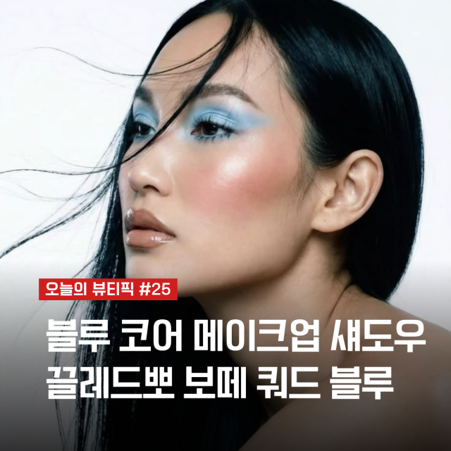끌레드뽀 보떼 쿼드 블루 페스티벌 메이크업 | 오늘의 뷰티픽 #25